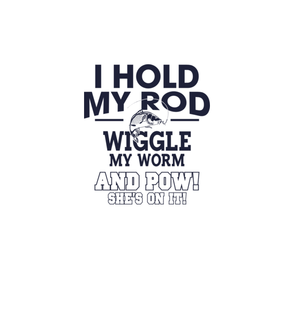 I hold my rod model galben neon pe tricou