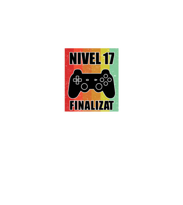 Nivel 17 finalizat model negru pe tricou
