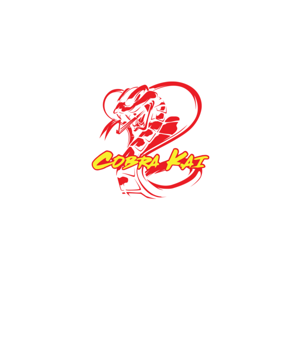 cobra kai simple model negru pe tricou