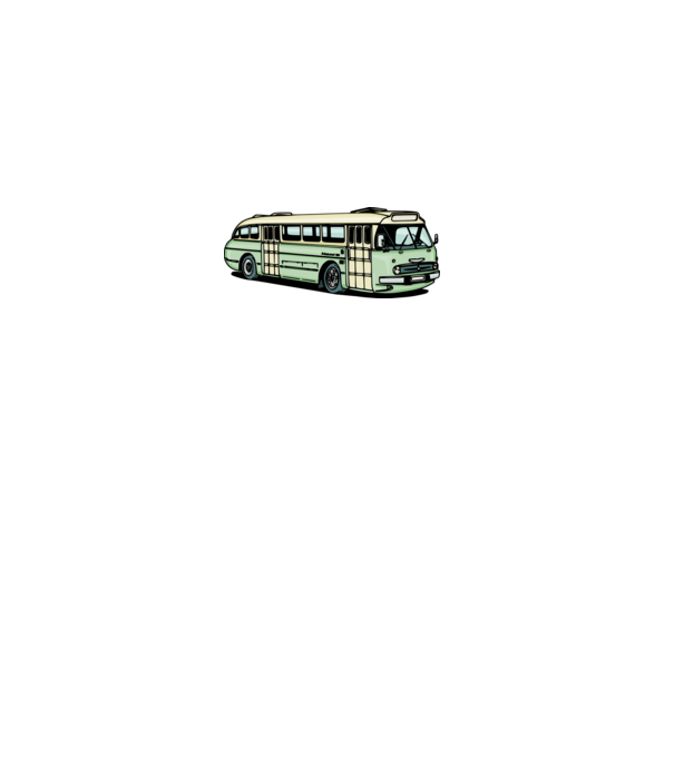 Autobuze model gri pe tricou