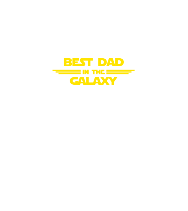 Best dad in the galaxy model negru pe tricou