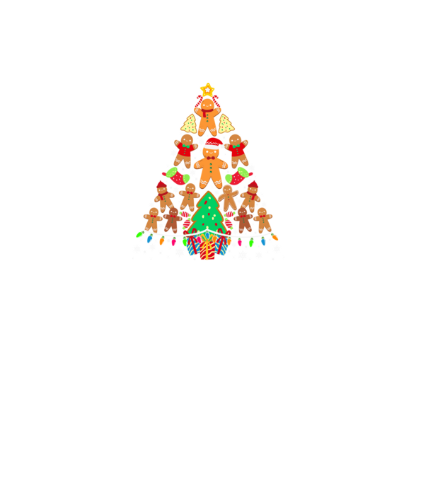 Cookie christmas tree model negru pe tricou