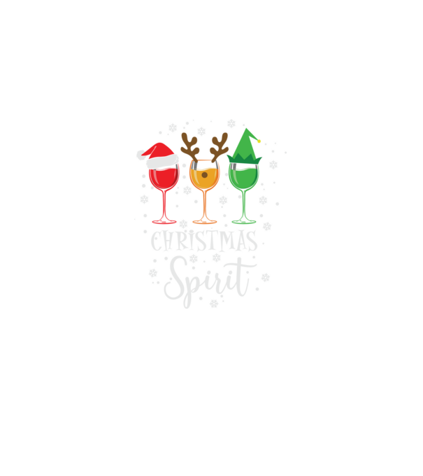 Christmas spirit wine model negru pe tricou