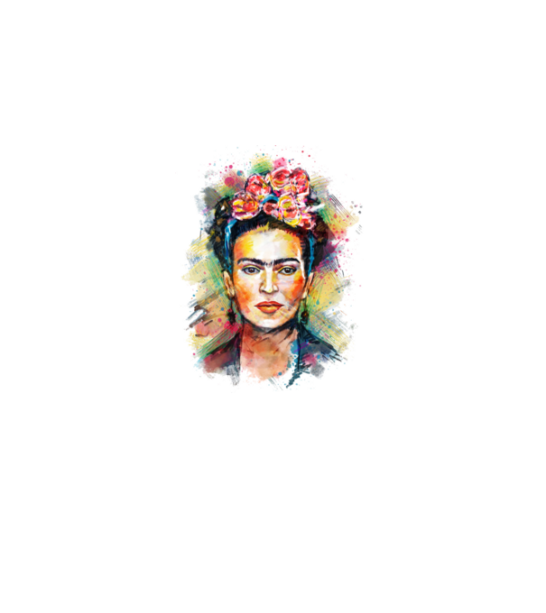 Frida Kahlo model alb pe tricou
