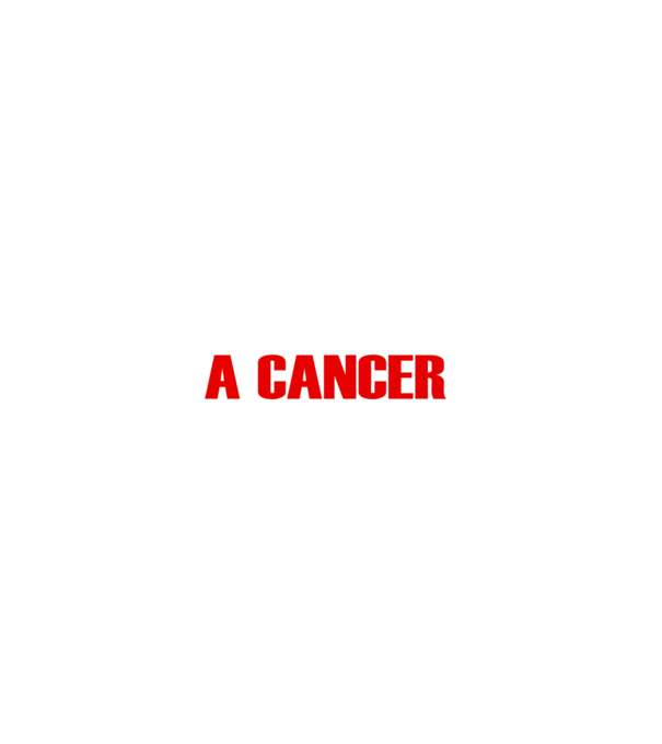 Piss of a CANCER model negru pe tricou