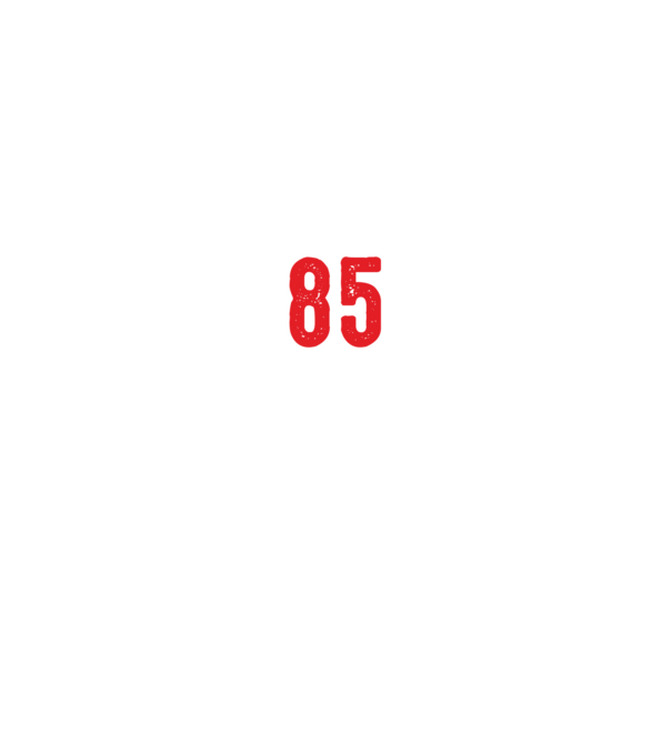 Purtătorul acestui tricou a împlinit: 85 de ani model negru pe tricou