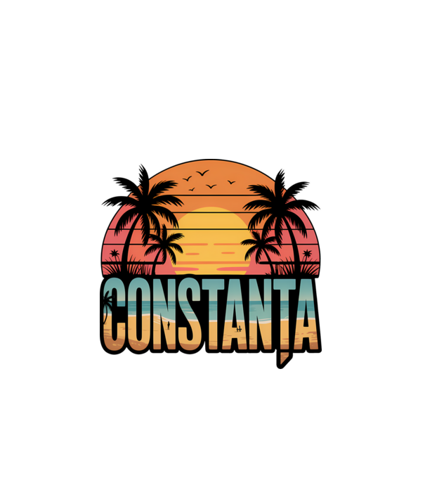 Constanța model negru pe tricou