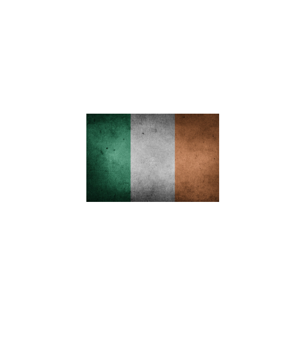 IRELAND model negru pe tricou