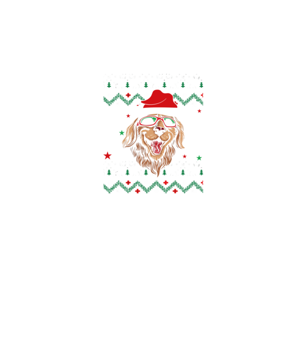 Ugly sweater dog model negru pe tricou