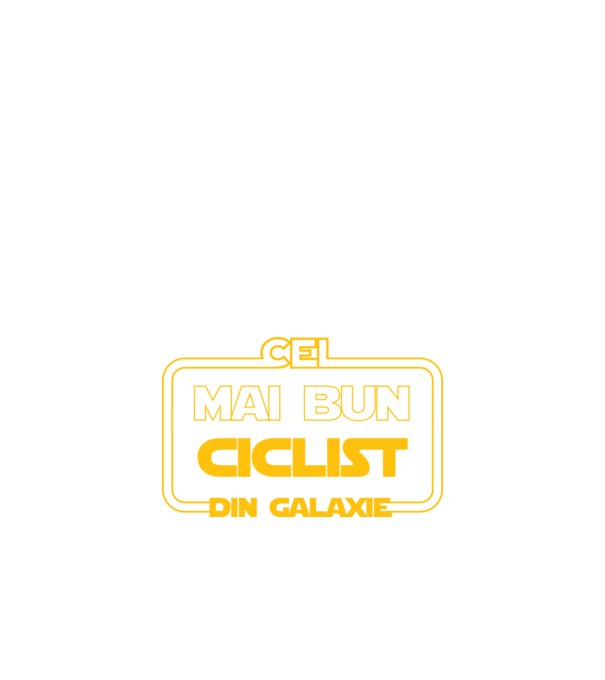 Cel mai bun ciclist din galaxie model negru pe tricou