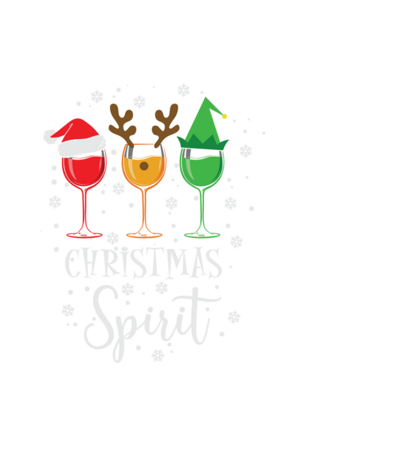 Christmas spirit wine model negru pe tricou