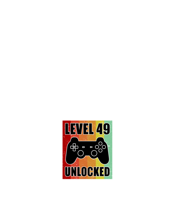 level 49 unlocked retro gamer model negru pe tricou