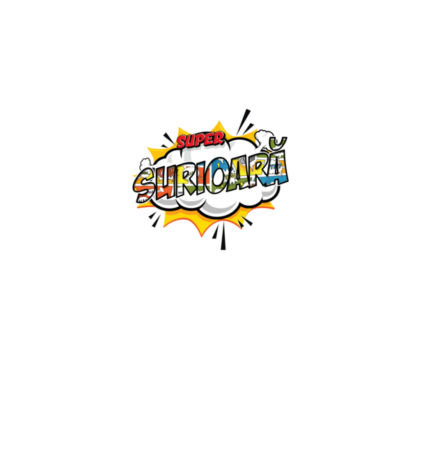 Super Surioară model alb pe tricou