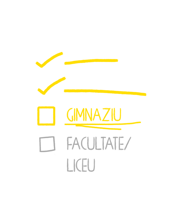 Cheklist educație - Școala primară negru model alb pe tricou