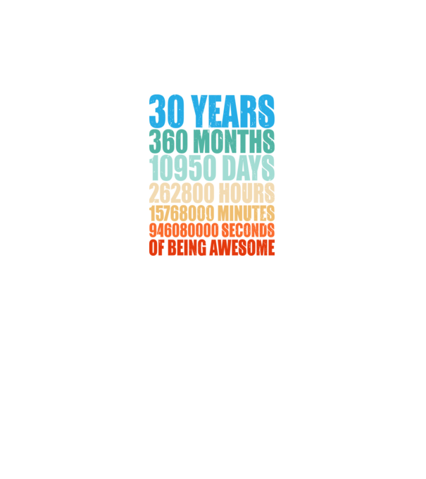 30 years of being awesome model gri pe tricou