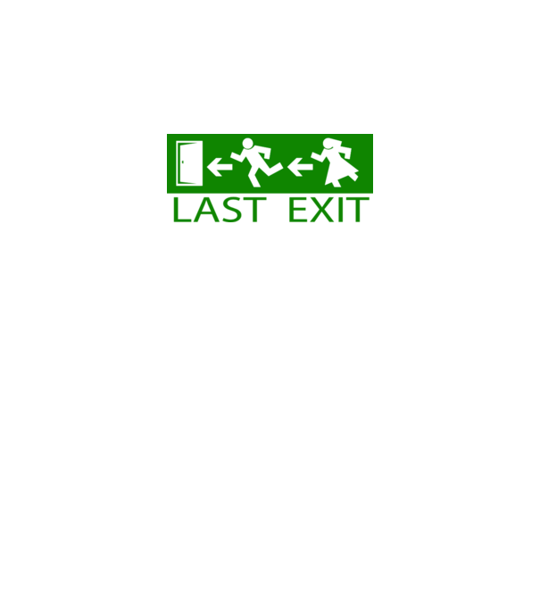 Last Exit model galben neon pe tricou