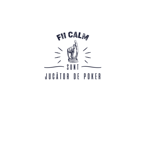 Fii calm, sunt JUCĂTOR DE POKER model galben neon pe tricou