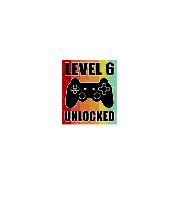 level 6 unlocked retro gamer model negru pe tricou