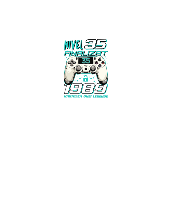 Nivel finalizat 35 1990 model negru pe tricou