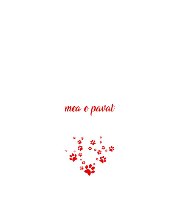 Drumul spre inima mea e pavat cu urme de labe model negru pe tricou