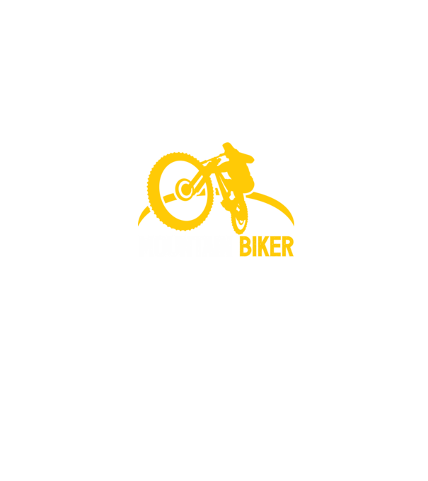 mountain biker model negru pe tricou