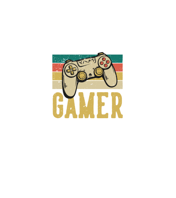 Retro gamer model negru pe tricou