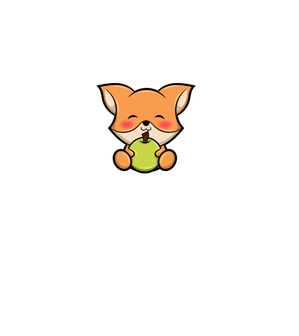 Baby Fox model alb pe tricou