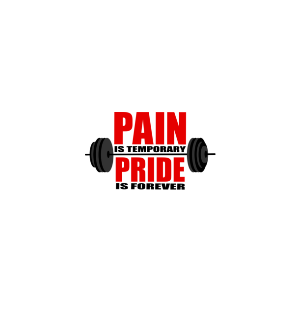 Pain is temporary model gri pe tricou