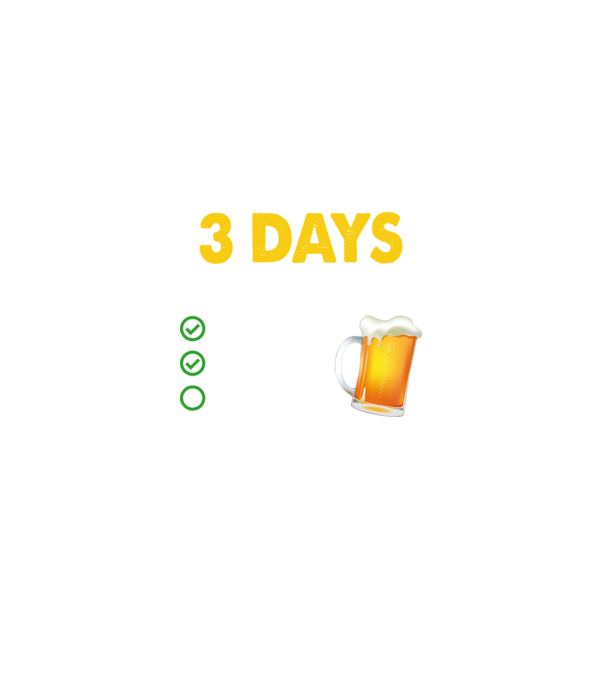 I only drink 3 days a week model negru pe tricou