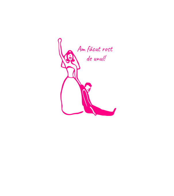 Am făcut rost de unul model roz neon pe tricou