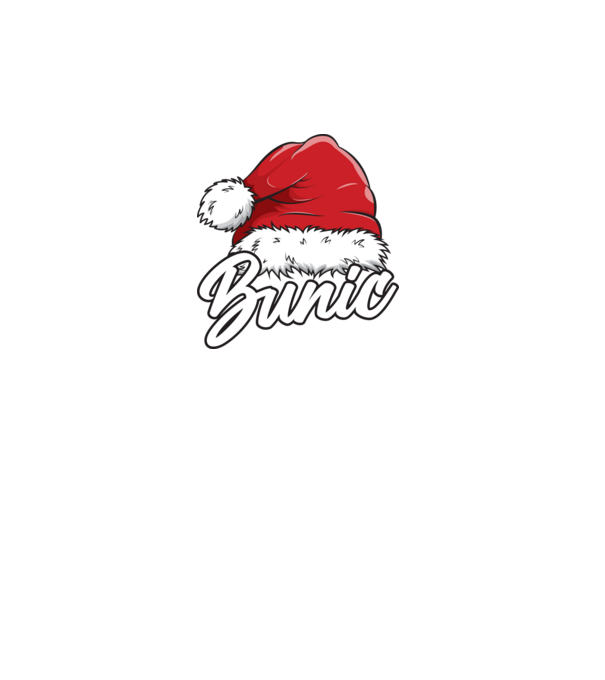 bunic Santa Hat model turcoaz pe tricou