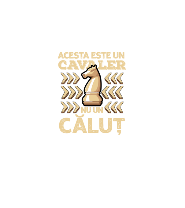 Acesta este un cavaler, nu un căluț model negru pe tricou