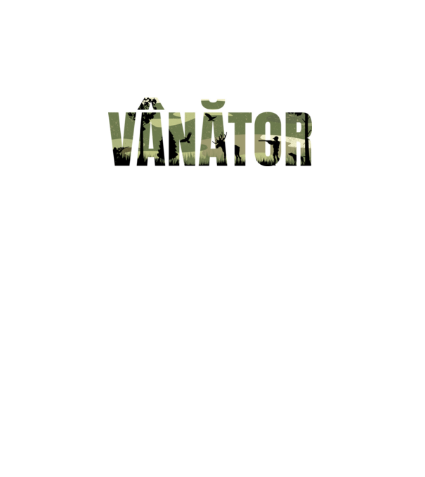 VÂNĂTOR model turcoaz pe tricou