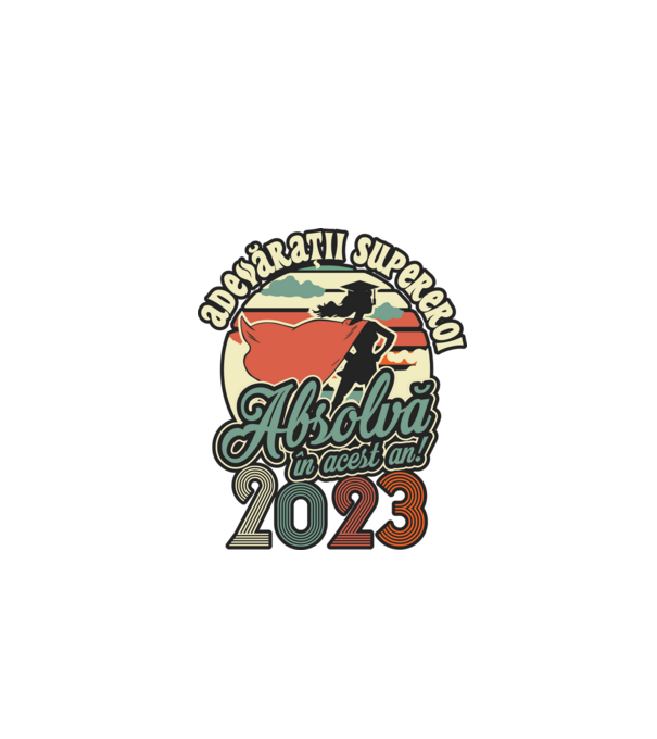 Adevărații supereroi model alb pe tricou