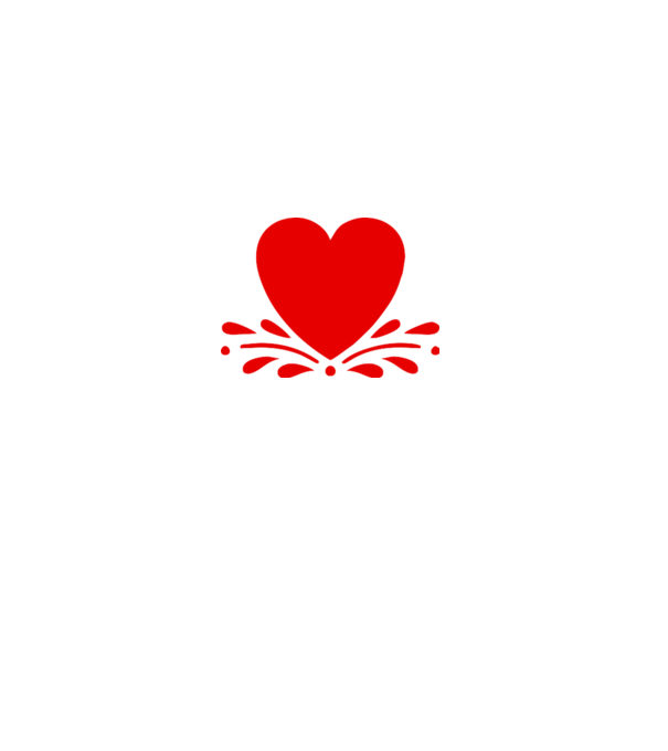 inimă Valentine model alb pe tricou