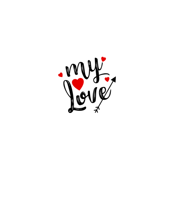My love model alb pe tricou