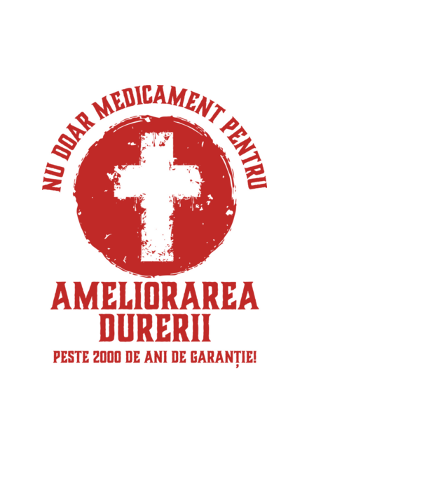 Nu doar medicament pentru ameliorarea durerii, peste 2000 de ani de garanție! model albastru deschis pe tricou