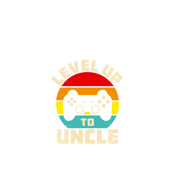 Level Up Uncle model negru pe tricou