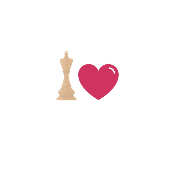 Love chess model negru pe tricou