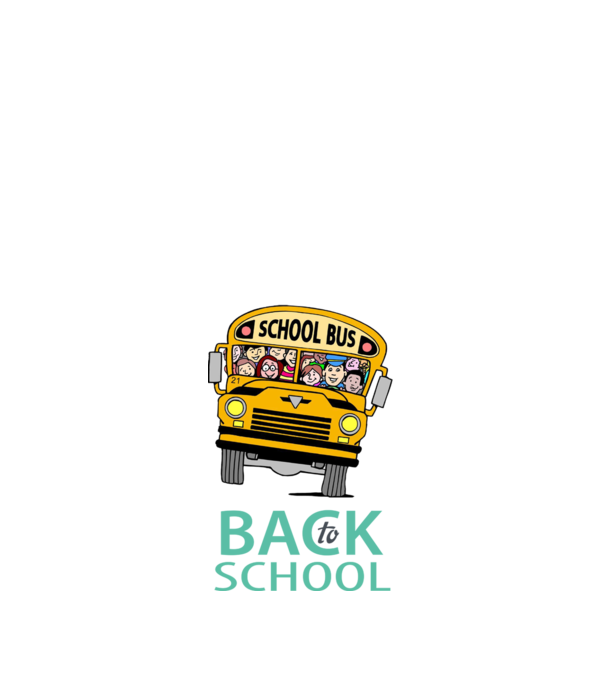 Back to school bus model negru pe tricou