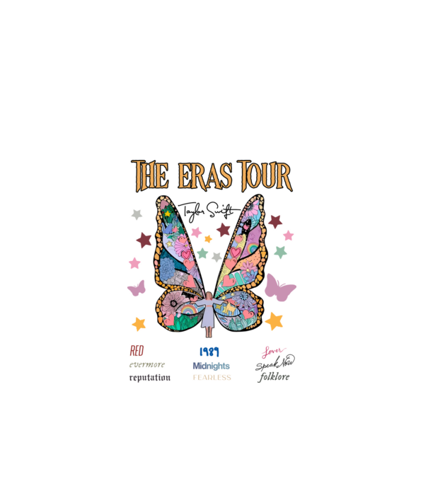 Taylor Swift eras fairy model alb pe tricou