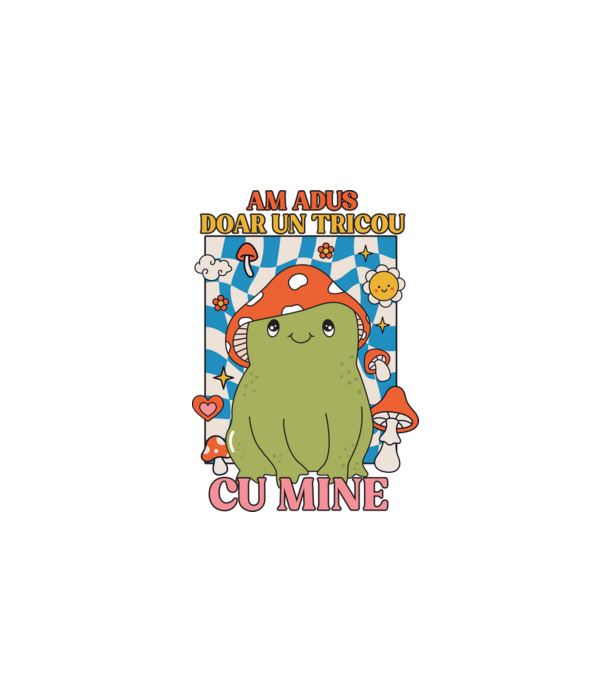 am adus doar un tricou cu mine! model nisipiu pe tricou