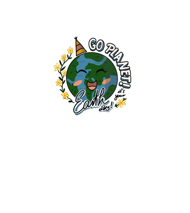 Go planet model alb pe tricou