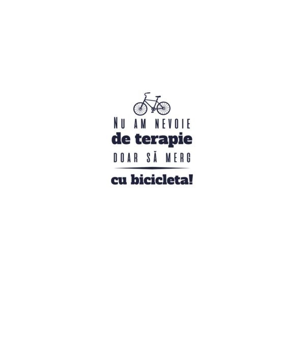 nu am nevoie de terapie, doar să merg cu bicicleta model gri pe tricou