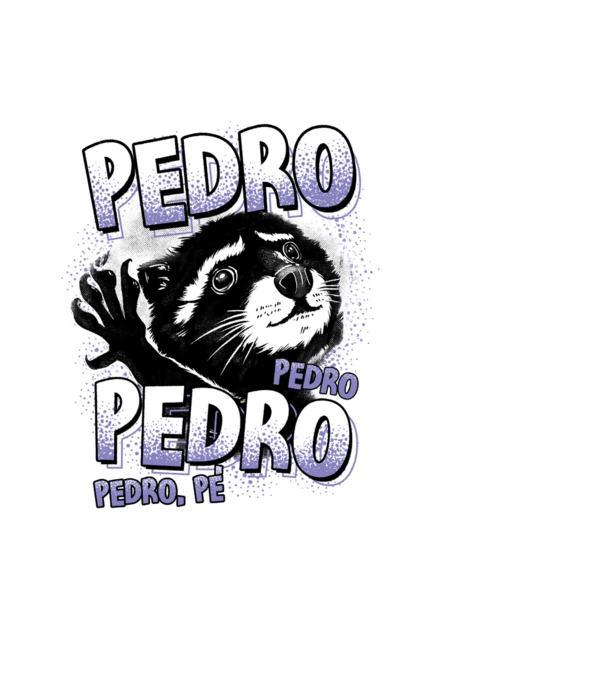 PEDRO PEDRO PEDRO model negru pe tricou