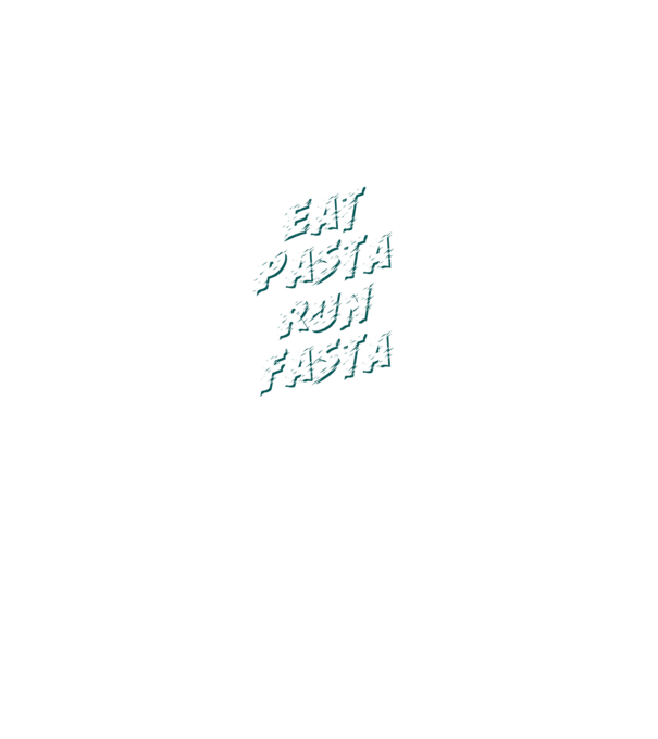 eat pasta run fasta model negru pe tricou