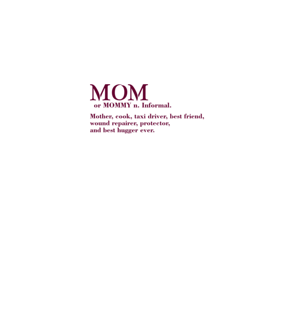 Mom definition model dusty pink pe tricou