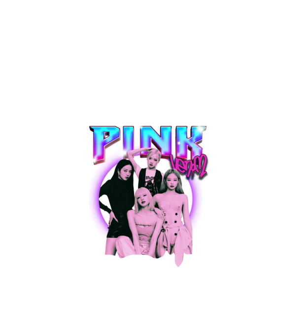 BLACKPINK pink venom model negru pe tricou