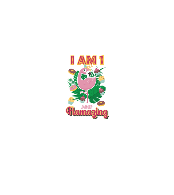 FLAMAZING Birthday 1 Years old model alb pe tricou