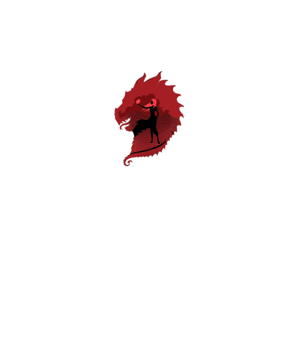 The Dragon model alb pe tricou